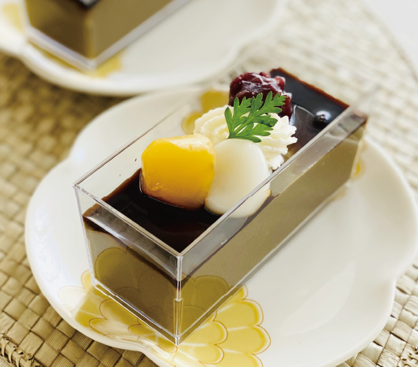 濃香ほうじ茶ぷりん 仕上がりイメージ
